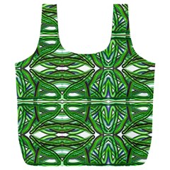 My Paint My Pallet Brocade Green Scarabs Full Print Recycle Bag (xxxl) by ScottFreeArt