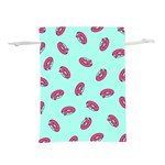 Donuts Pattern Food Colourful Lightweight Drawstring Pouch (L) Back