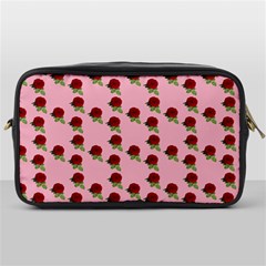 Rose In Pink Toiletries Bag (one Side) by snowwhitegirl