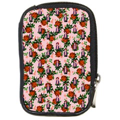 Fiola Pattern Pink Compact Camera Leather Case by snowwhitegirl