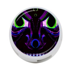 Demon Ethnic Mask Extreme Close Up Illustration 4-port Usb Hub (two Sides) by dflcprintsclothing