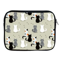 Cute Cat Seamless Pattern Apple Ipad 2/3/4 Zipper Cases by Vaneshart