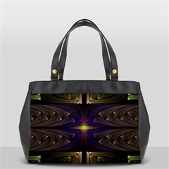 Fractal Fantasy Design Texture Oversize Office Handbag (2 Sides) by Wegoenart