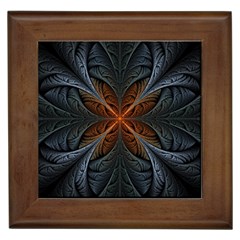 Art Abstract Fractal Pattern Framed Tile by Wegoenart