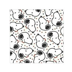 Dog Pattern Small Satin Scarf (square) by Wegoenart