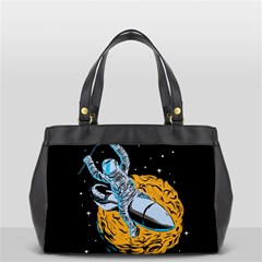 Astronaut Planet Space Science Oversize Office Handbag (2 Sides) by Wegoenart