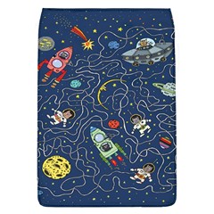 Cat Cosmos Cosmonaut Rocket Removable Flap Cover (l) by Wegoenart