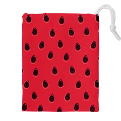 Seamless Watermelon Surface Texture Drawstring Pouch (4xl) by Nexatart