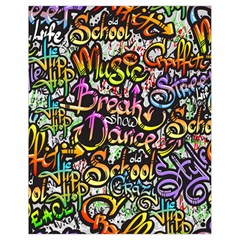 Graffiti Word Seamless Pattern Drawstring Bag (small) by Nexatart