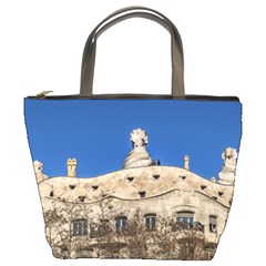 Gaudi, La Pedrera Building, Barcelona - Spain Bucket Bag by dflcprintsclothing