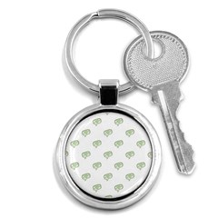 Happy St Patricks Day Symbol Motif Pattern Key Chain (round) by dflcprintsclothing