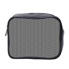 Black And White Triangles Mini Toiletries Bag (two Sides) by Sparkle