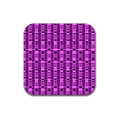 Digital Violet Rubber Coaster (square)  by Sparkle