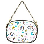 Unicorns Rainbows Seamless Pattern Chain Purse (One Side) Front