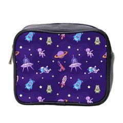 Space Seamless Pattern Mini Toiletries Bag (two Sides) by Vaneshart