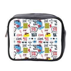 Monster Cool Seamless Pattern Mini Toiletries Bag (two Sides) by Vaneshart