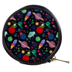 Cosmos Ufo Concept Seamless Pattern Mini Makeup Bag by Vaneshart