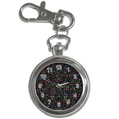 Seamless Pattern With Love Symbols Key Chain Watches by Vaneshart