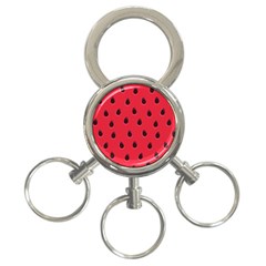 Seamless Watermelon Surface Texture 3-ring Key Chain by Vaneshart