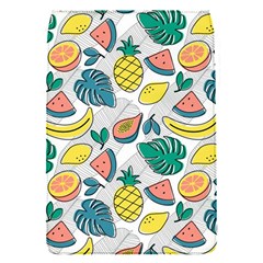 Seamless Pattern Tropical Fruit Banana Watermelon Papaya Lemon Orange Monstera Removable Flap Cover (s) by Vaneshart