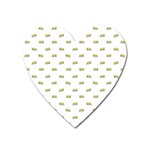 Ant Sketchy Comic Style Motif Pattern Heart Magnet Front