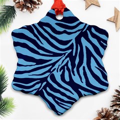 Zebra 3 Snowflake Ornament (two Sides) by dressshop