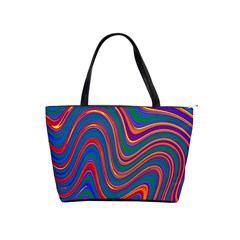 Gay Pride Rainbow Wavy Thin Layered Stripes Classic Shoulder Handbag by VernenInk