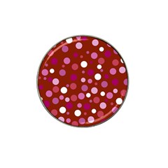 Lesbian Pride Flag Scattered Polka Dots Hat Clip Ball Marker (10 Pack) by VernenInk