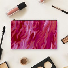 Lesbian Pride Abstract Smokey Shapes Cosmetic Bag (medium) by VernenInk