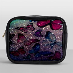 Glitter Butterfly Mini Toiletries Bag (one Side) by Sparkle