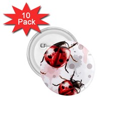 Ladybugs-pattern-texture-watercolor 1 75  Buttons (10 Pack) by Vaneshart