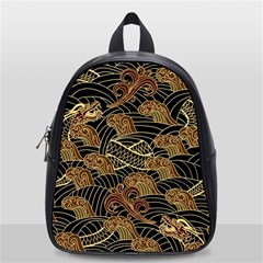 Oriental-traditional-seamless-pattern School Bag (small) by Vaneshart