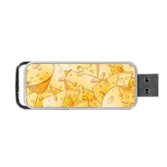 Cheese Slices Seamless Pattern Cartoon Style Portable Usb Flash (two Sides) by BangZart