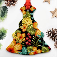 Fabulous Colorful Floral Seamless Christmas Tree Ornament (two Sides) by BangZart