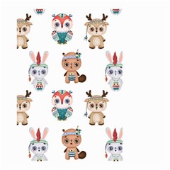 Cute Cartoon Boho Animals Seamless Pattern Small Garden Flag (two Sides) by BangZart