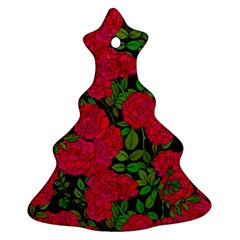 Seamless Pattern With Colorful Bush Roses Ornament (christmas Tree)  by BangZart