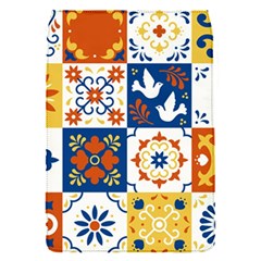 Mexican Talavera Pattern Ceramic Tiles With Flower Leaves Bird Ornaments Traditional Majolica Style Removable Flap Cover (s) by BangZart