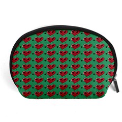 Evil Heart Graffiti Pattern Accessory Pouch (large) by DinzDas