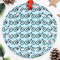 Mountain Bike - Mtb - Hardtail And Dirt Jump Round Filigree Ornament (two Sides) by DinzDas