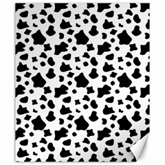 Black And White Cow Spots Pattern, Animal Fur Print, Vector Canvas 20  X 24  by Casemiro