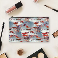 Golden Fishes Cosmetic Bag (medium) by Sparkle