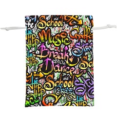 Graffiti Word Seamless Pattern  Lightweight Drawstring Pouch (xl) by Amaryn4rt