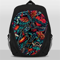 Vintage Tattoos Colorful Seamless Pattern Backpack Bag by Amaryn4rt