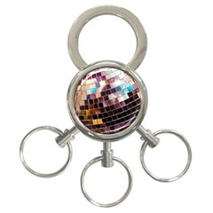 Disco Ball 3-ring Key Chain by essentialimage