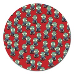 Zombie Virus Magnet 5  (round) by helendesigns