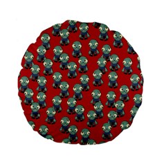 Zombie Virus Standard 15  Premium Flano Round Cushions by helendesigns