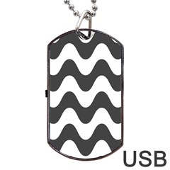 Copacabana  Dog Tag Usb Flash (two Sides) by Sobalvarro