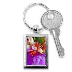 Poppy Flower Key Chain (rectangle) by Sparkle