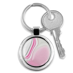 Modern Pink Key Chain (round) by Sparkle