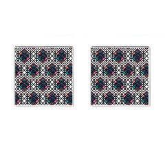 Boho Geometric Cufflinks (square) by tmsartbazaar